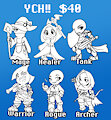 Chose Your Class! YCH by toyboxxx