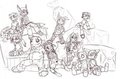 Big Plushie Pile by KimiKins