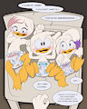 Changing the Diapered Ducks (Commission) by EmperorCharmy