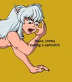 Rawr Imma eating a Sammich by Yiffox