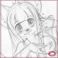 Waching TV Sketch by Harumi