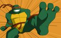 TMNT - Michelangelo big feet kick 