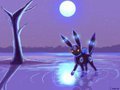 Umbreon and the Moon by Akira