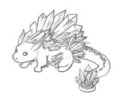 Bijoumon - Crystal Pangolin - sketch