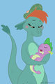Nessie and Spike by Caluriri