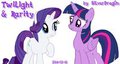 Twilight and Rarity by Silverdrag0n