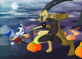 A Dragon in the Pumpkin Patch [by] Harumi by MaverickSkye