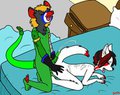 Trayce and PackRat by zenia
