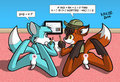Buster and Lichu studying math by krezz
