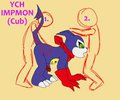 YCH Impmon (Cub) by Yiffox
