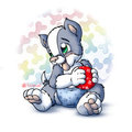 Cute boxice with ball giftart by Tavimunk by Boxice