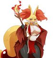 Delphox as Mai Shiranui by sssonic2