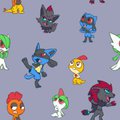 Chibi Humanoid Pokemon Background by Violyte