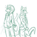Cindy and Robin Sketch (Art by QueenKami) by BlastoTheHanar