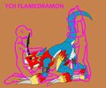 YCH Flamedramon by Yiffox