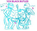 YCH Black Butler Butler Cosplay by Yiffox