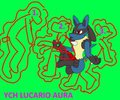 YCH Lucario Aura by Yiffox