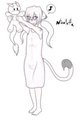 I gots a new floofeh friend! Yays! by Desphiria