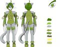 My Reference sheet Fursona by dech