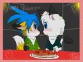 Spaghetti Kissing by AkaiKitsune
